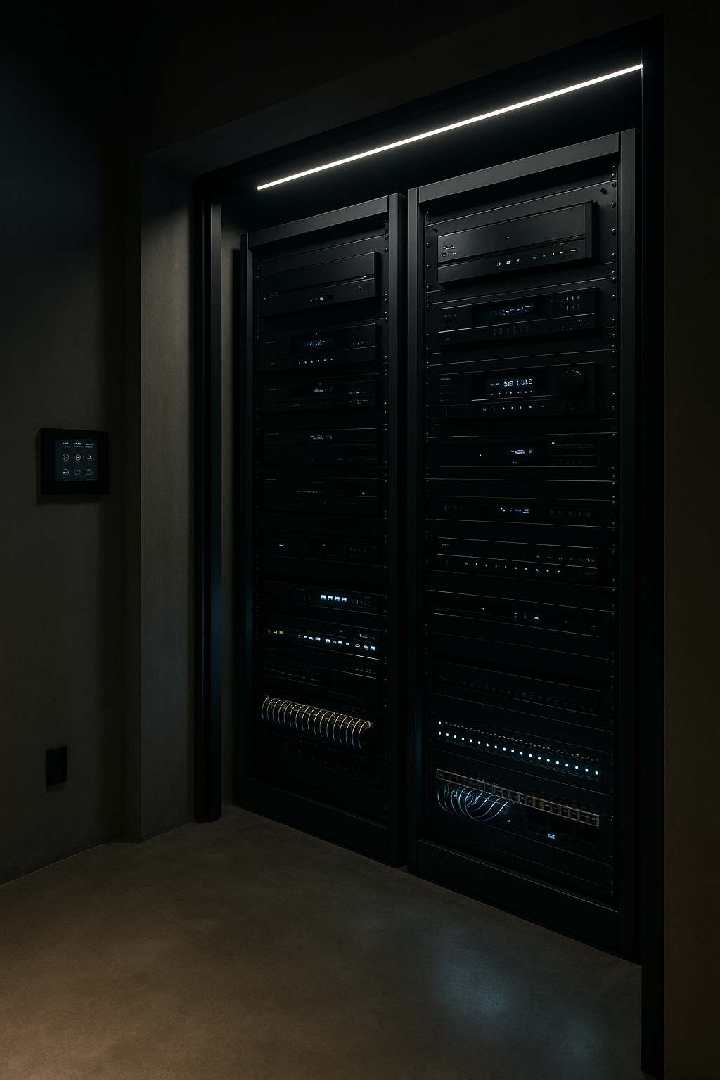 Server room and architectural interior